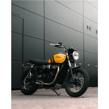 cafe 4 racer - Shorty - Přední blatník - Broušený hliník - LC Bikes - Motone Triumph Bonneville 