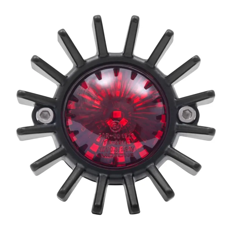 cafe 4 racer - Big Fin Tail Light - LED - Black - Motone LED Rear lights 