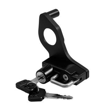 cafe 4 racer - Left Side Shock Mount Helmet Lock and Keys - Motone Triumph Bonneville 