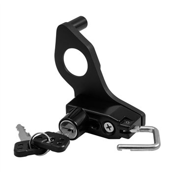cafe 4 racer - Left Side Shock Mount Helmet Lock and Keys - Motone Triumph Bonneville 