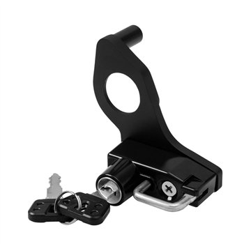cafe 4 racer - Left Side Shock Mount Helmet Lock and Keys - Motone Triumph Bonneville 