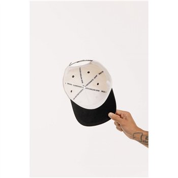 cafe 4 racer - Motone WIDESLIDE Cap - Ecru/Black - Motone Caps 