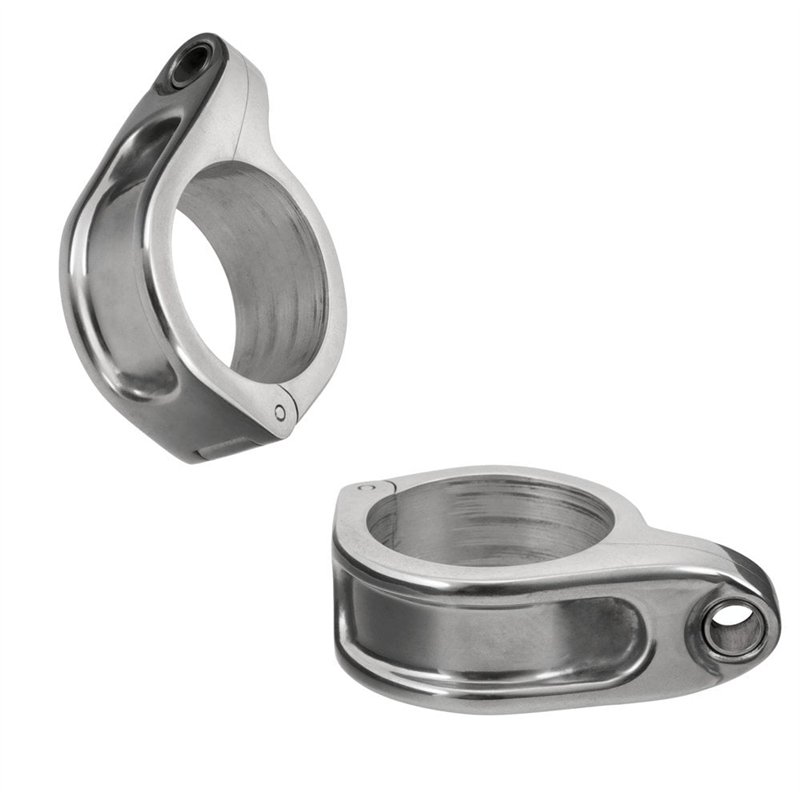 cafe 4 racer - The Clampits - 39mm - Držiaky na smerovky/ukazovatele na vidlicu - LEŠTENÉ - Motone CNC hliníkové puzdra / držiaky 
