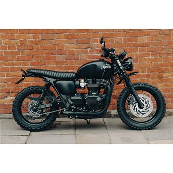cafe 4 racer - Points ACG Cover/Badge - MOTONE Logo - Polish/Black - Motone Triumph Bonneville 