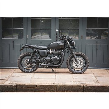 cafe 4 racer - Points ACG Cover/Badge - MOTONE Logo - Polish/Black - Motone Triumph Bonneville 
