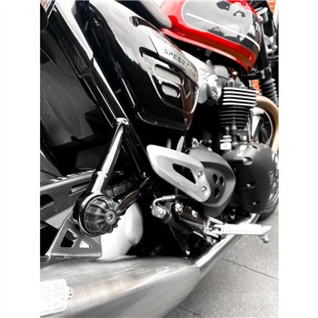 cafe 4 racer - Casablanka - Odstránenie opierky pre spolujazdca / Krycie dosky / Kovaná edícia - Motone Triumph Bonneville 