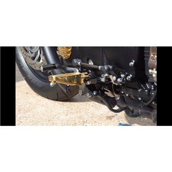 cafe 4 racer - Ranger Foot Pegs - Triumph Bobber - BRASS - Motone Triumph Bonneville 