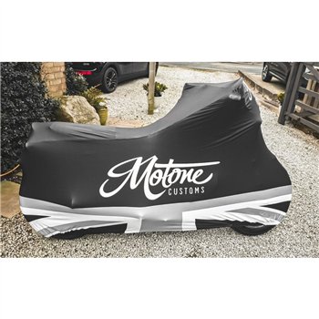 cafe 4 racer - Motone Bonneville Skinny Seat - The Mamba - Black & Tan for HINCKLEY BONNEVILLE T100/SE/SCRAMBLER/THRUXTON  - Motone Triumph Bonneville 