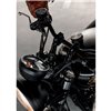 cafe 4 racer - „Kmotr“ Horný držiak / Riadiaca tyč TITÁNOVÁ matica - LC - ČIERNA - Motone Triumph Bonneville 