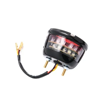 cafe 4 racer - Miller Clean - Taillight Unit - Black Housing - LED - Motone LED Rear lights 