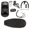 cafe 4 racer - Cortado Kit - Black Mudguard + Black Gort Light + License Plate - (MTE210+MTE210A+PNT+DDM021+MEL033+MMU613+MEL526) - Motone Triumph Bonneville 