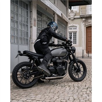 cafe 4 racer - Cortado Kit - Black Mudguard + Black Gort Light + License Plate - (MTE210+MTE210A+PNT+DDM021+MEL033+MMU613+MEL526) - Motone Triumph Bonneville 