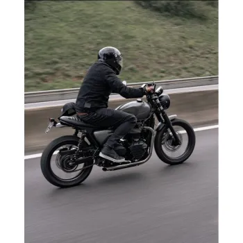 cafe 4 racer - Cortado Kit - Black Mudguard + Black Gort Light + License Plate - (MTE210+MTE210A+PNT+DDM021+MEL033+MMU613+MEL526) - Motone Triumph Bonneville 