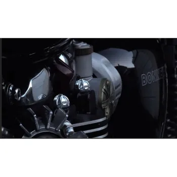 cafe 4 racer - Polished Cylinder Stud Knuckles Caps - Motone Triumph Bonneville 