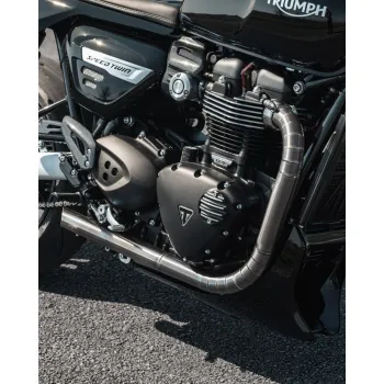 cafe 4 racer - Polished Cylinder Stud Knuckles Caps - Motone Triumph Bonneville 