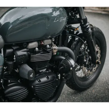 cafe 4 racer - Polished Cylinder Stud Knuckles Caps - Motone Triumph Bonneville 