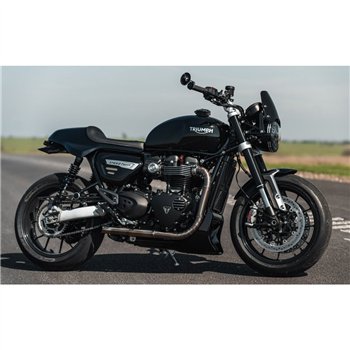 cafe 4 racer - Leštené kryty čapov valca - Motone Triumph Bonneville 
