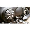 cafe 4 racer - Odznak spojky - Union Jack - černý/leštěný kontrastní povrch - Motone Triumph Bonneville 