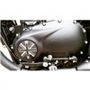 cafe 4 racer - Odznak spojky - Union Jack - černý/leštěný kontrastní povrch - Motone Triumph Bonneville 