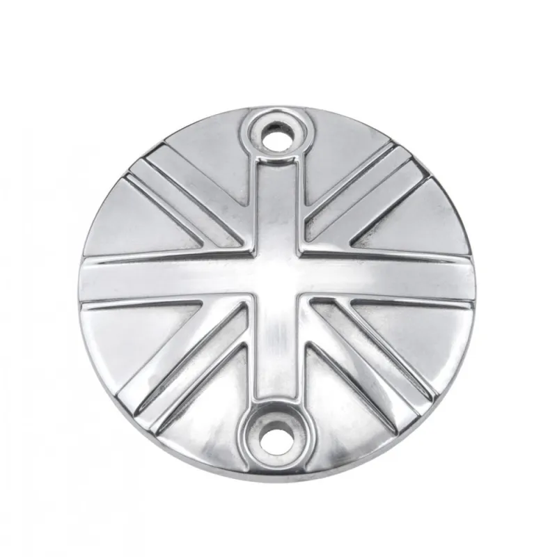 cafe 4 racer - Points ACG Cover/Badge - Union Jack - Polish - Motone Triumph Bonneville 