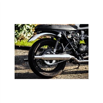 cafe 4 racer - Bobbed Rear Mudguard/Fender - Polished Aluminium - Motone Triumph Bonneville 