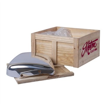 cafe 4 racer - Side Panel Set - Polished Aluminium - Motone Triumph Bonneville 