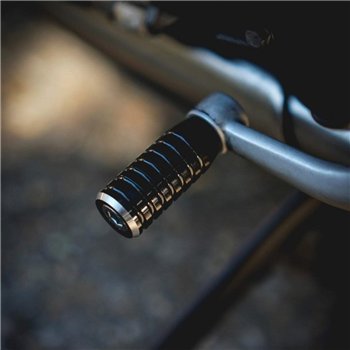 cafe 4 racer - Gear Shifter Lever End Peg - Ribbed - Black - Motone Triumph Bonneville 