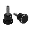 cafe 4 racer - Quick Release Aluminium Side Panel Bolts - Black - Motone Triumph Bonneville 