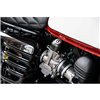 cafe 4 racer - Finned EFI Carb Tops Contrast Cut 8 Balls Black - Motone Triumph Bonneville 