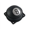 cafe 4 racer - Finned EFI Carb Tops Contrast Cut 8 Balls Black - Motone Triumph Bonneville 