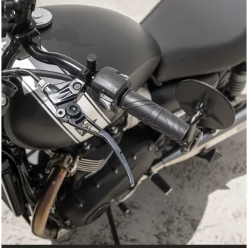 cafe 4 racer - PATRIOT Gripy - Union Jack - 22mm Modely Řídítek - ČERNÁ - Motone Triumph Bonneville 