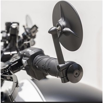cafe 4 racer - PATRIOT Grips - Union Jack - 22mm Handlebar Models - BLACK - Motone Triumph Bonneville 
