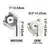 Up-And-Over Riser Kit for 28.6mm Fat Bars - Clear/Silver