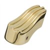 cafe 4 racer - Talon - Ribbed Clutch Lifter Cover - BRASS - Motone Triumph Bonneville 