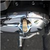 cafe 4 racer - Talon - Ribbed Clutch Lifter Cover - BRASS - Motone Triumph Bonneville 