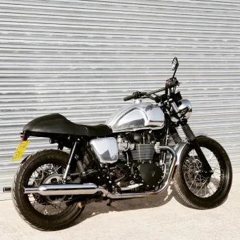 cafe 4 racer - Eldorado Light in Solid Brass - Tail Tidy - Loom - Kit - Motone Triumph Bonneville 