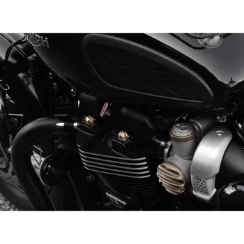 cafe 4 racer - Ranger Stupačky - Sada pre Jediného Jazdca - Leštené - Motone Triumph Bonneville 