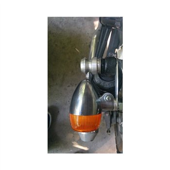 cafe 4 racer - Indicator Brackets - Top Shock Mount - Polished - Motone Triumph Bonneville 