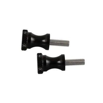 cafe 4 racer - XS Quick Release Aluminium Seat Bolts - Black - Motone Triumph Bonneville 
