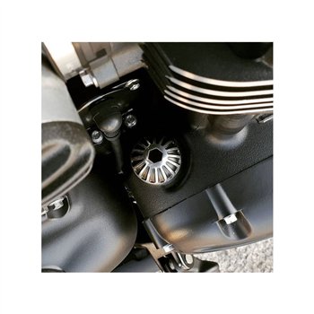cafe 4 racer - Engine Oil Filler Cap - Roswell - Contrast Black/Polish - Motone Triumph Bonneville 