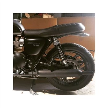 cafe 4 racer - Bobovaný zadný blatník - leštený hliník - LC - Motone Triumph Bonneville 