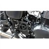 cafe 4 racer - Rychloupínací hliníkové šrouby bočního panelu - leštěné - Motone Triumph Bonneville 