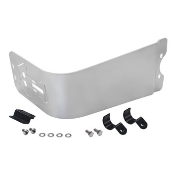 cafe 4 racer - Sump Guard - Bash Plate - Skid Plate - Triumph T - Silver - Motone Triumph Bonneville 