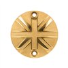 cafe 4 racer - Points ACG Cover/Badge - Union Jack - Solid Brass - Motone Triumph Bonneville 