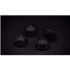 cafe 4 racer - Black Cylinder Stud Knuckles Caps - Motone Triumph Bonneville 