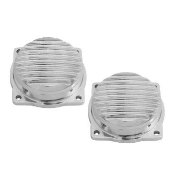 cafe 4 racer - Big Fin Exhaust Clamps for Aircooled - EFI - SHINY POLISHED - Motone Triumph Bonneville 
