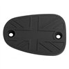 cafe 4 racer - Billet Disc Brake Oil Reservoir Master Cylinder Cap - Union Jack - Black - Motone Triumph Bonneville 
