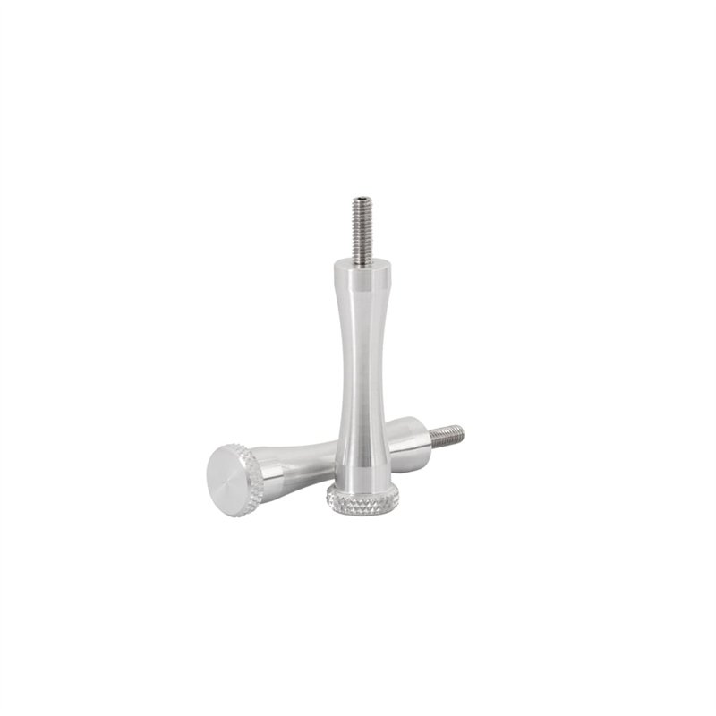 cafe 4 racer - XL Quick Release Aluminium Seat Bolts - Polish - Motone Triumph Bonneville 