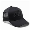 cafe 4 racer - STEALTH Trucker Cap -  Curved Peak - Black on Black  - Motone Caps 