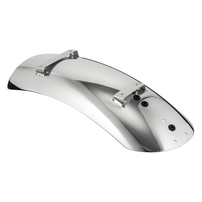 cafe 4 racer - HIGH-TAIL Custom Mudguard Predrilled for Motone Fender Mount Light Kits - POLISHED - LC - Motone Triumph Bonneville 